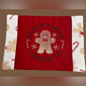 Hand Crafted Mug Rug Coaster Embroidered Cotton Fabric Padded Absorbs Liquid